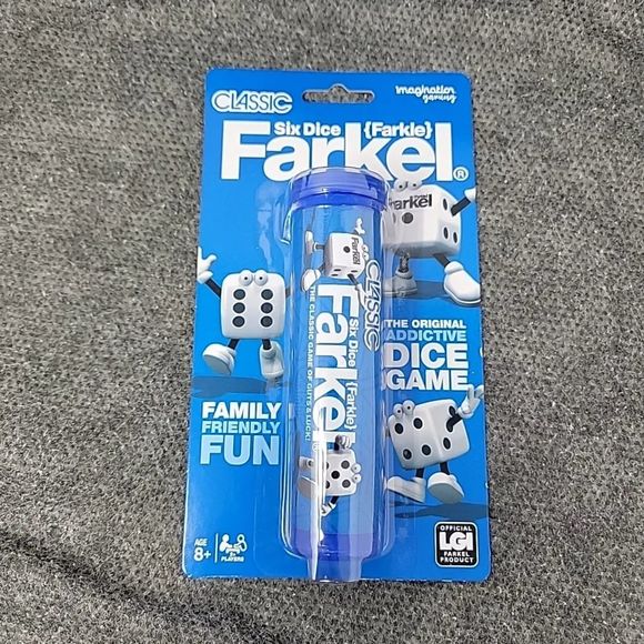CLASSIC SIX DICE FARKEL FARKLE DICE GAME NEW IN PACKAGE - Picture 1 of 4